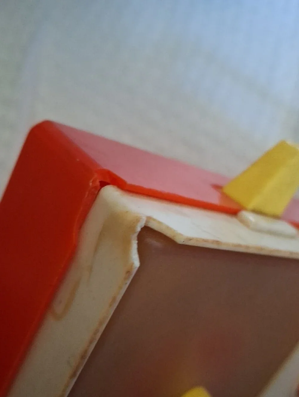 Fisher-Price Vintage Music Toy with Yellow Handle and Red Dial